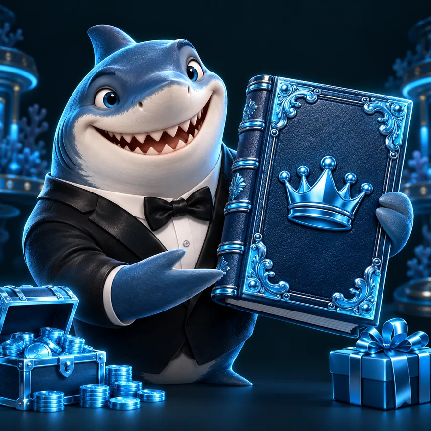 Ornate royal book — Winshark Casino