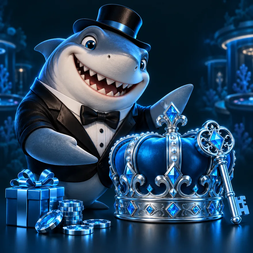 Royal crown and key — Winshark Casino