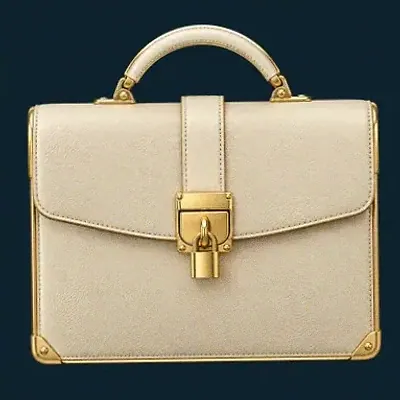 Locked leather briefcase — Winshark Casino