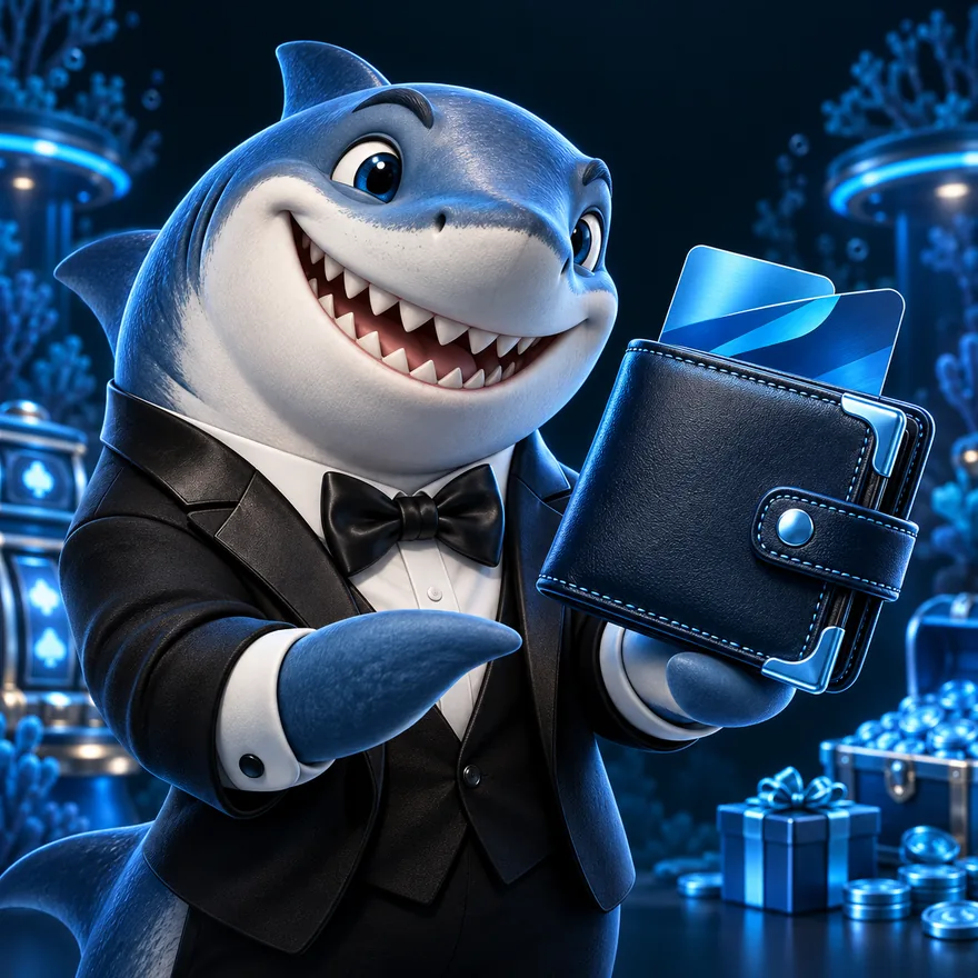 Leather wallet — Winshark Casino