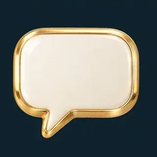 Gold speech bubble — Winshark Casino